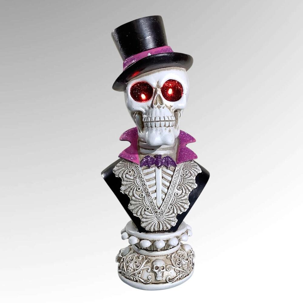 NIB Laikearts 16-1/2" LED Gentleman Skill Bust with Glowing Eyes